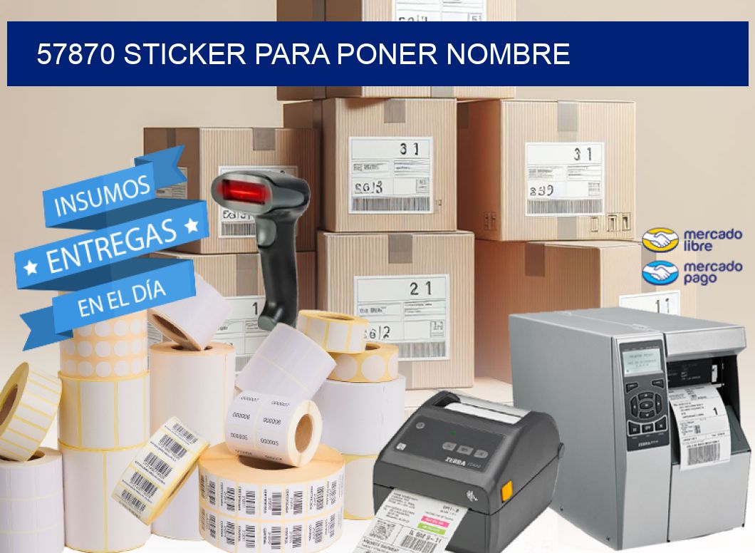 57870 STICKER PARA PONER NOMBRE