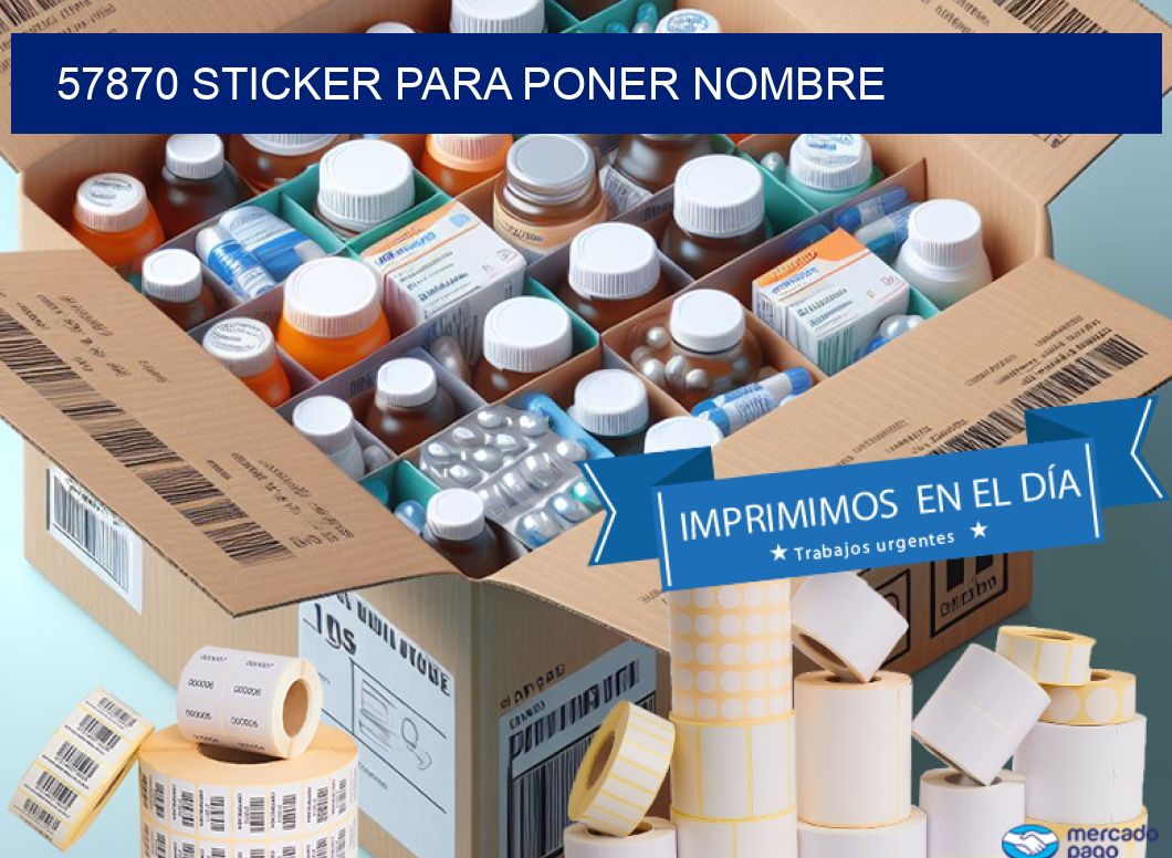 57870 STICKER PARA PONER NOMBRE