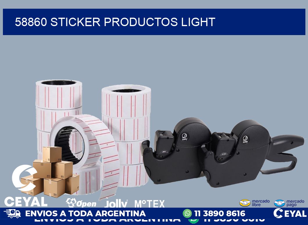 58860 STICKER PRODUCTOS LIGHT