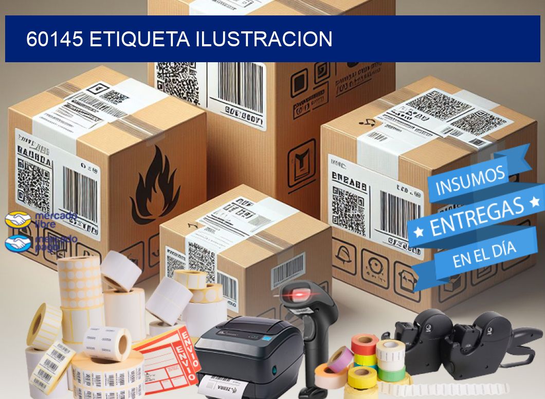 60145 etiqueta ilustracion