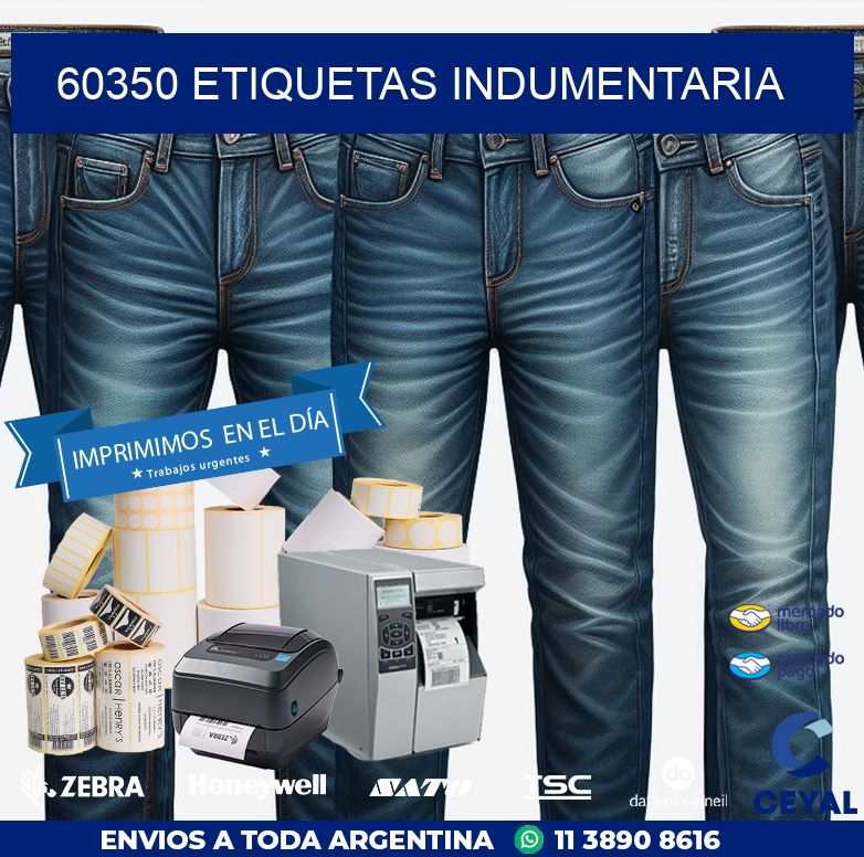 60350 ETIQUETAS INDUMENTARIA