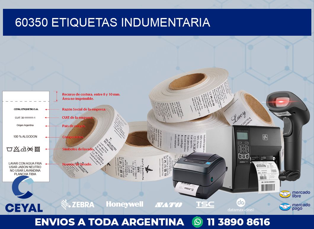 60350 ETIQUETAS INDUMENTARIA