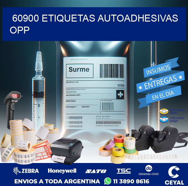 60900 ETIQUETAS AUTOADHESIVAS OPP