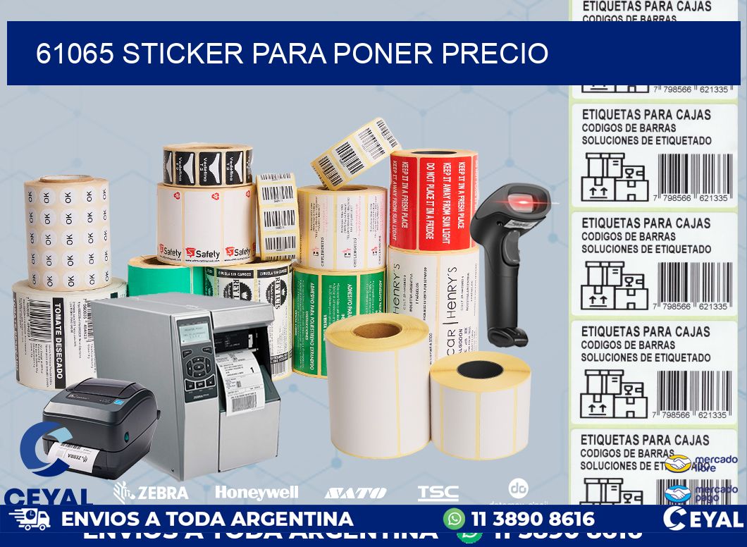 61065 STICKER PARA PONER PRECIO