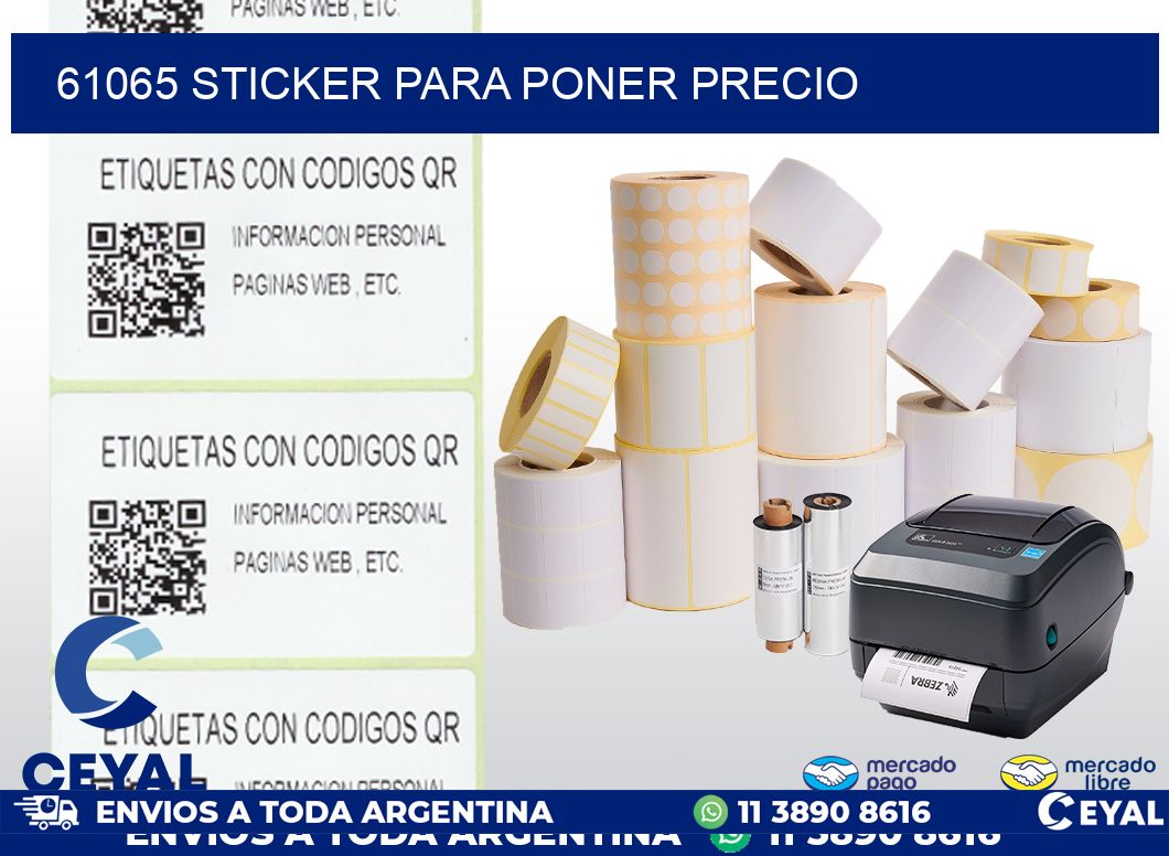 61065 STICKER PARA PONER PRECIO