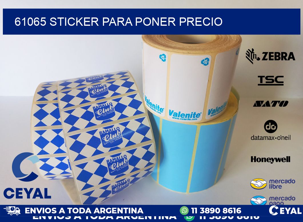 61065 STICKER PARA PONER PRECIO