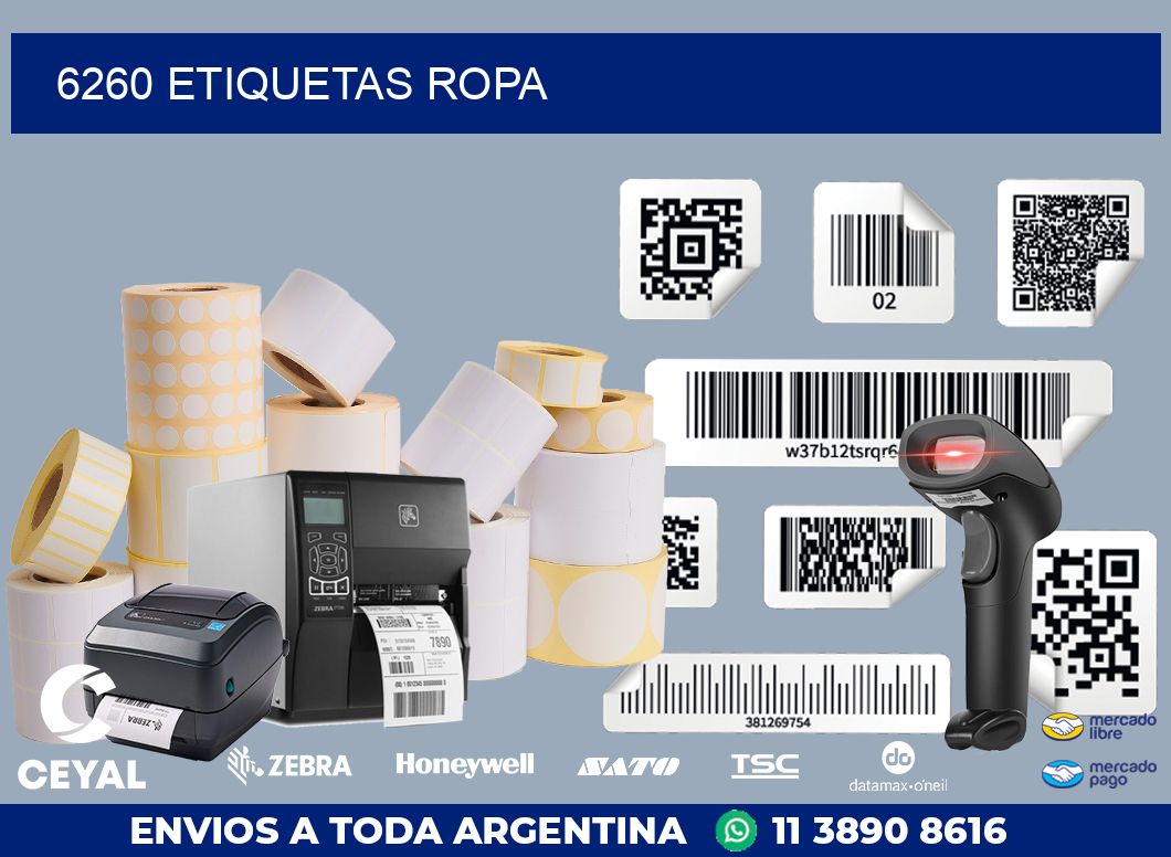 6260 ETIQUETAS ROPA
