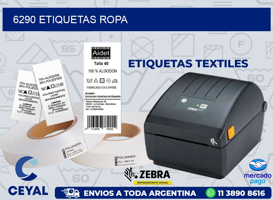 6290 ETIQUETAS ROPA