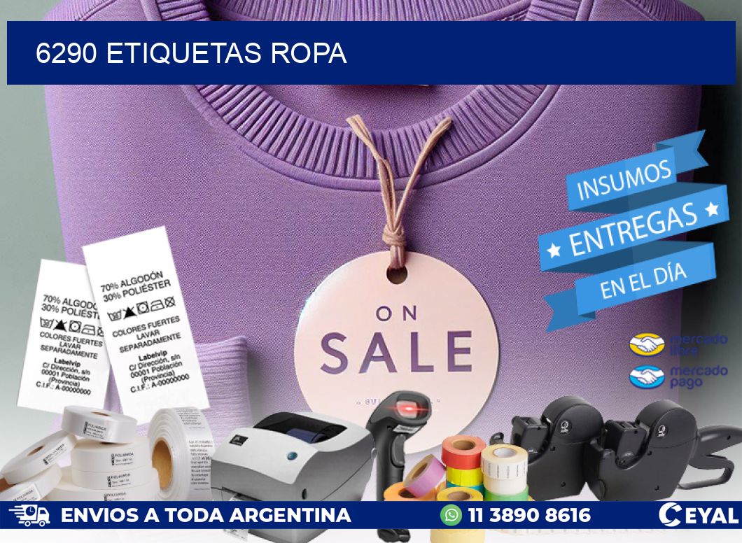 6290 ETIQUETAS ROPA