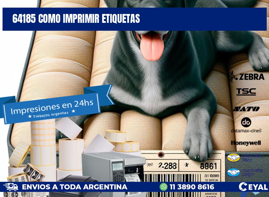64185 como imprimir etiquetas