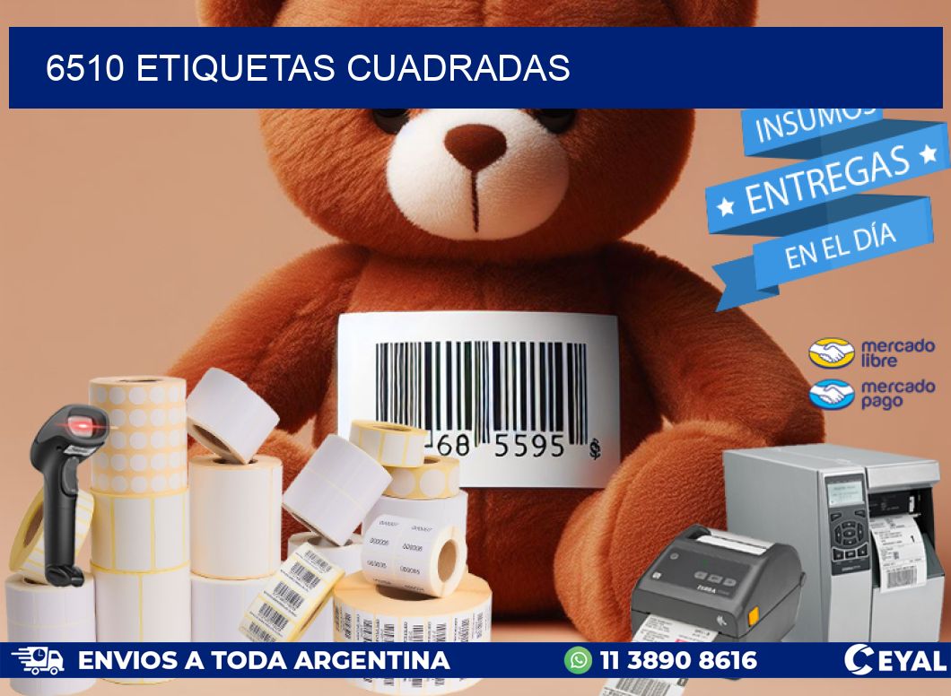 6510 Etiquetas cuadradas