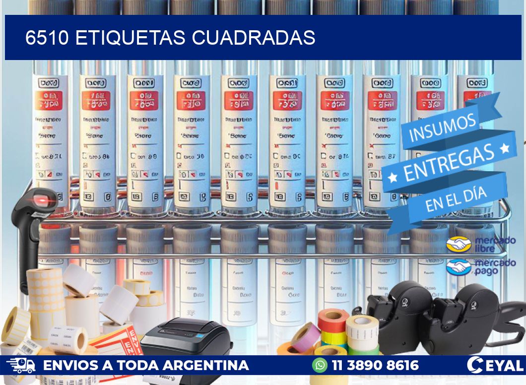 6510 Etiquetas cuadradas