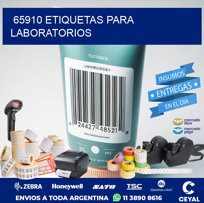 65910 ETIQUETAS PARA LABORATORIOS