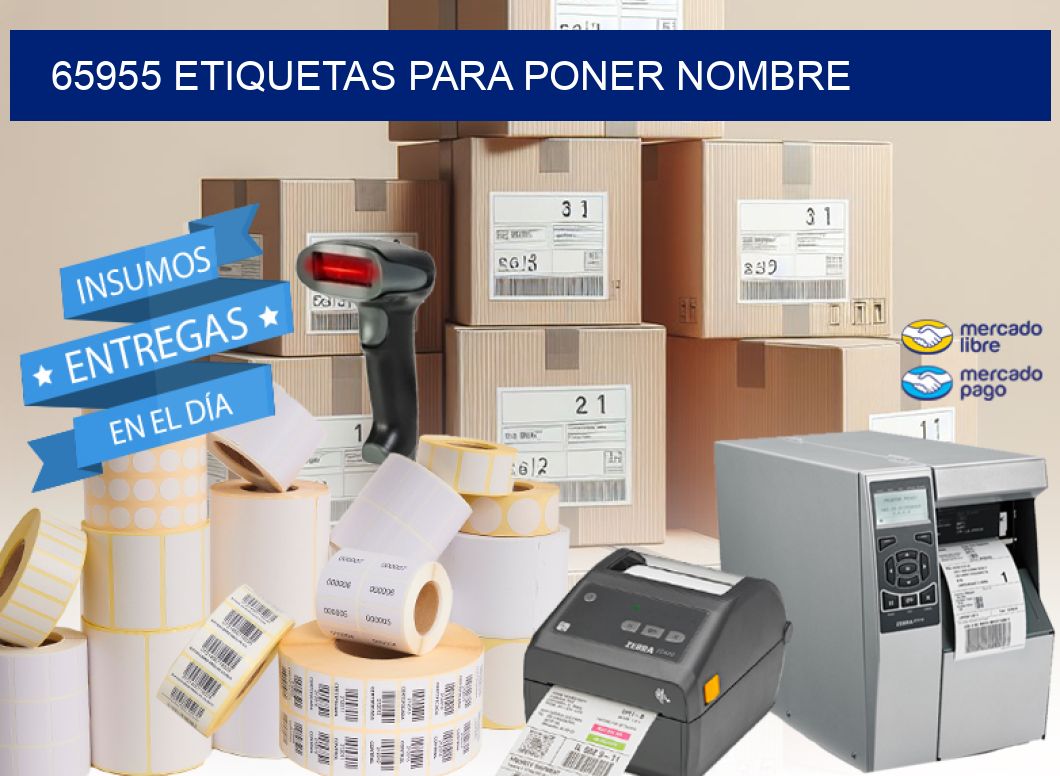 65955 ETIQUETAS PARA PONER NOMBRE