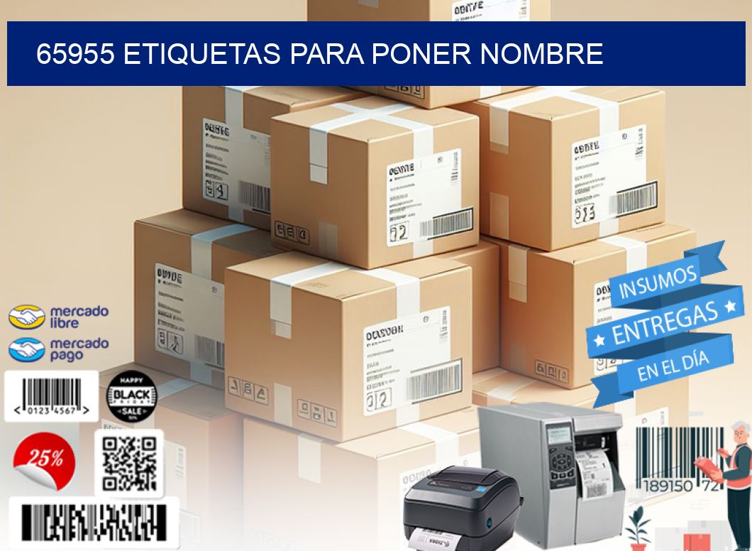 65955 ETIQUETAS PARA PONER NOMBRE