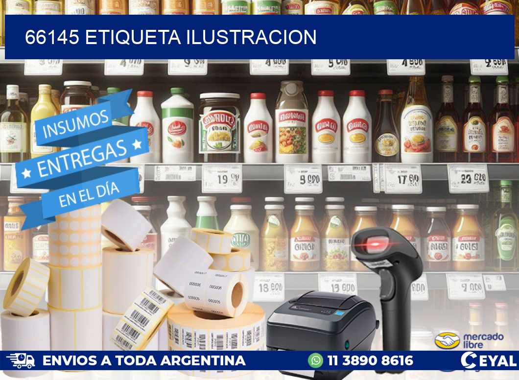 66145 etiqueta ilustracion