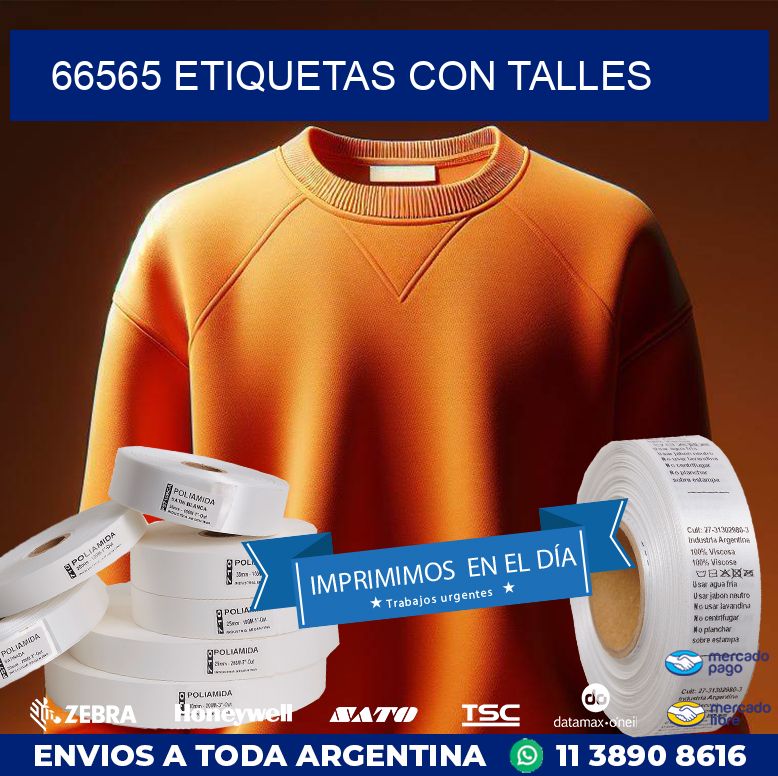 66565 ETIQUETAS CON TALLES