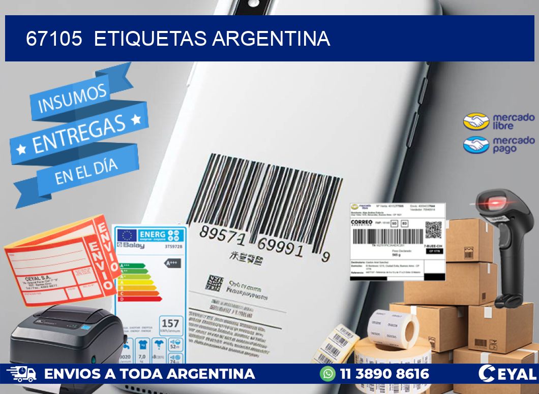 67105 etiquetas argentina