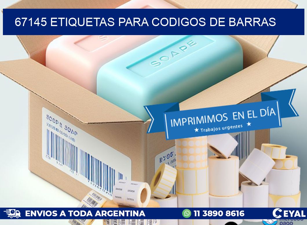 67145 ETIQUETAS PARA CODIGOS DE BARRAS