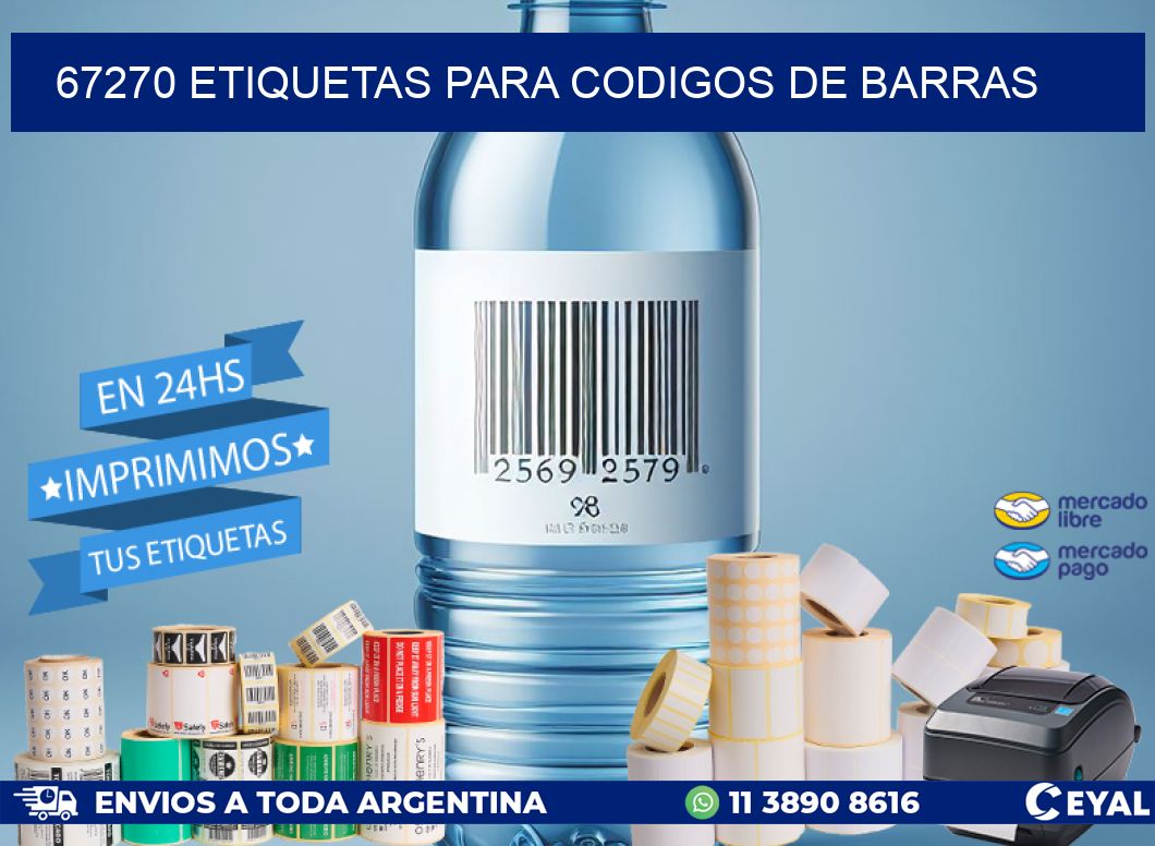 67270 ETIQUETAS PARA CODIGOS DE BARRAS