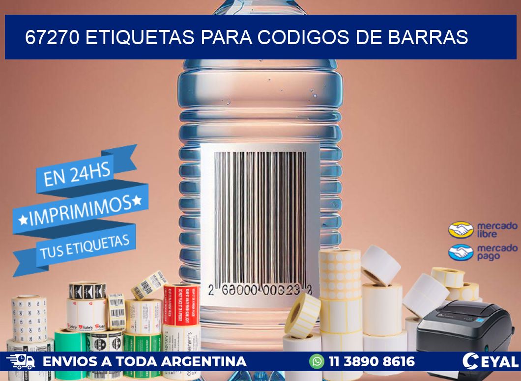 67270 ETIQUETAS PARA CODIGOS DE BARRAS
