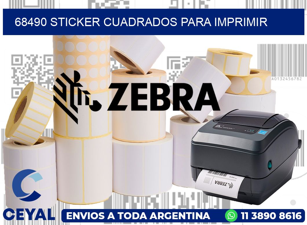 68490 STICKER CUADRADOS PARA IMPRIMIR
