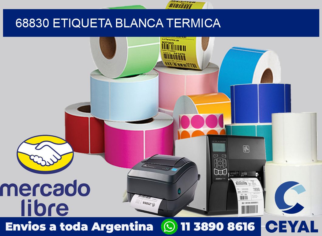 68830 etiqueta blanca termica