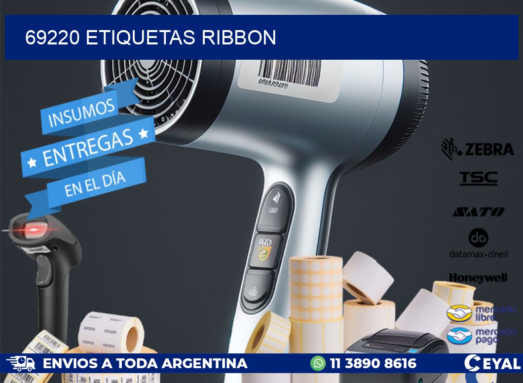69220 ETIQUETAS RIBBON