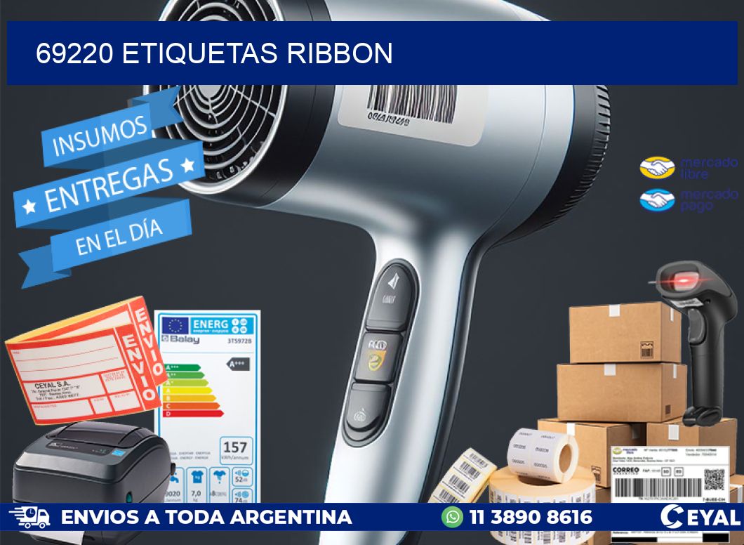 69220 ETIQUETAS RIBBON