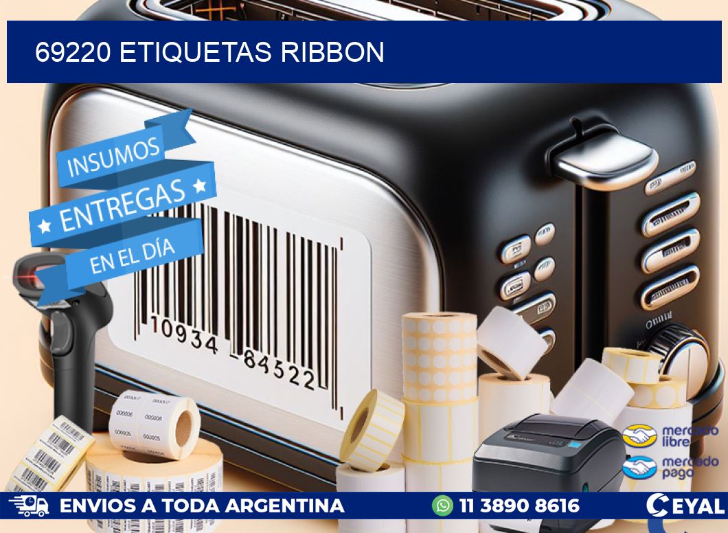69220 ETIQUETAS RIBBON