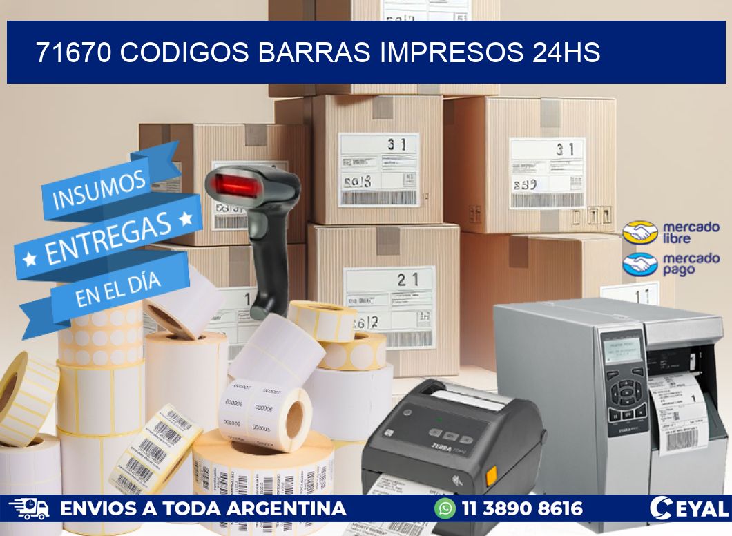 71670 Codigos barras impresos 24hs