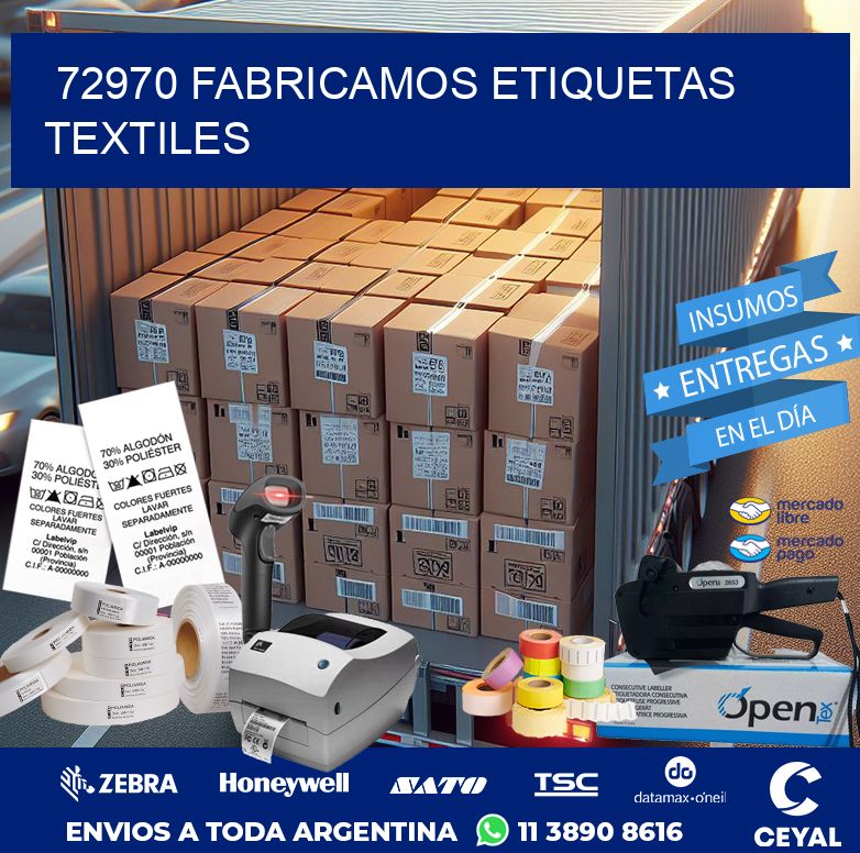 72970 FABRICAMOS ETIQUETAS TEXTILES