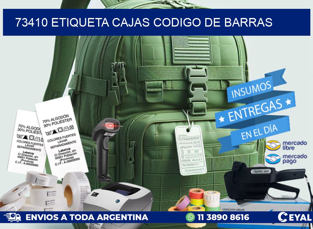 73410 etiqueta cajas codigo de barras