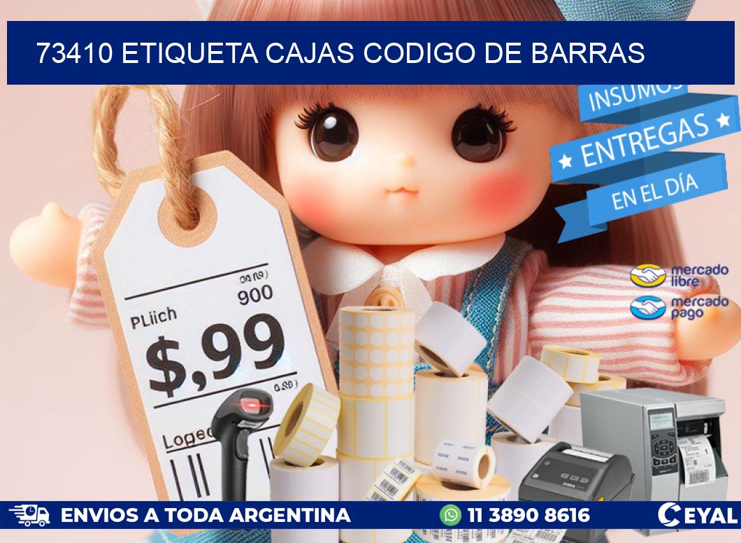 73410 etiqueta cajas codigo de barras