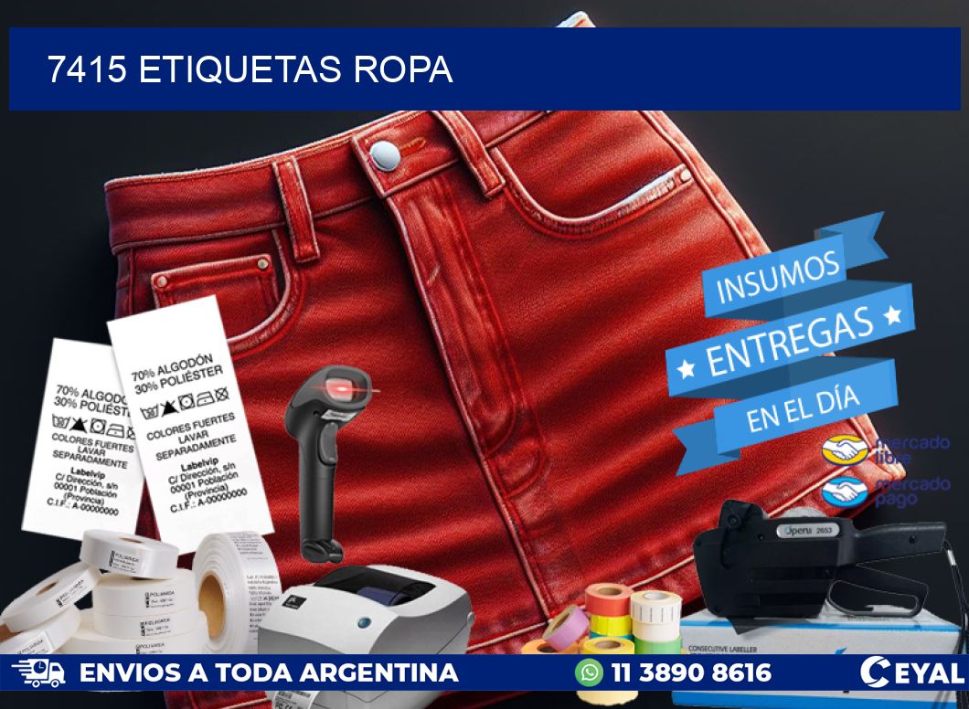 7415 ETIQUETAS ROPA