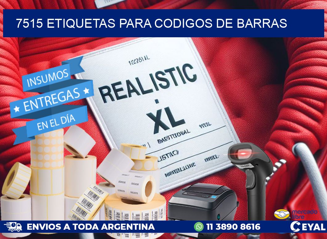7515 ETIQUETAS PARA CODIGOS DE BARRAS