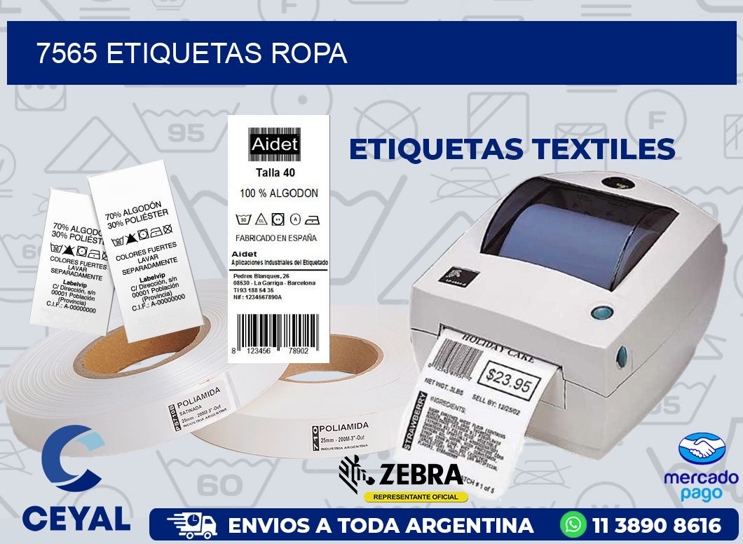 7565 ETIQUETAS ROPA