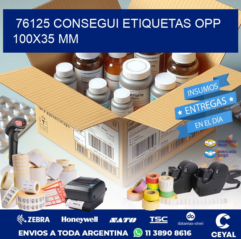 76125 CONSEGUI ETIQUETAS OPP 100X35 MM