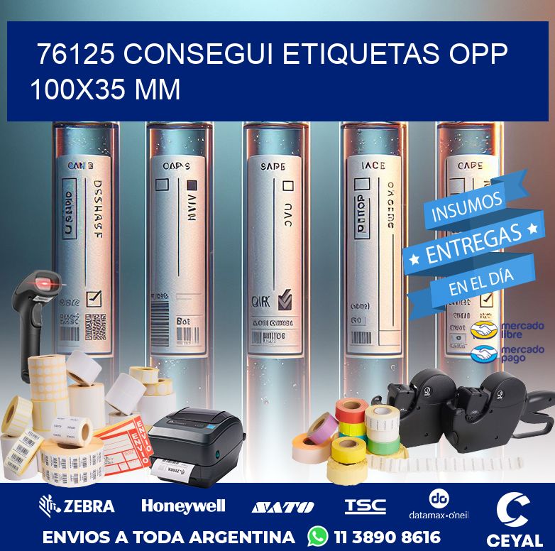 76125 CONSEGUI ETIQUETAS OPP 100X35 MM