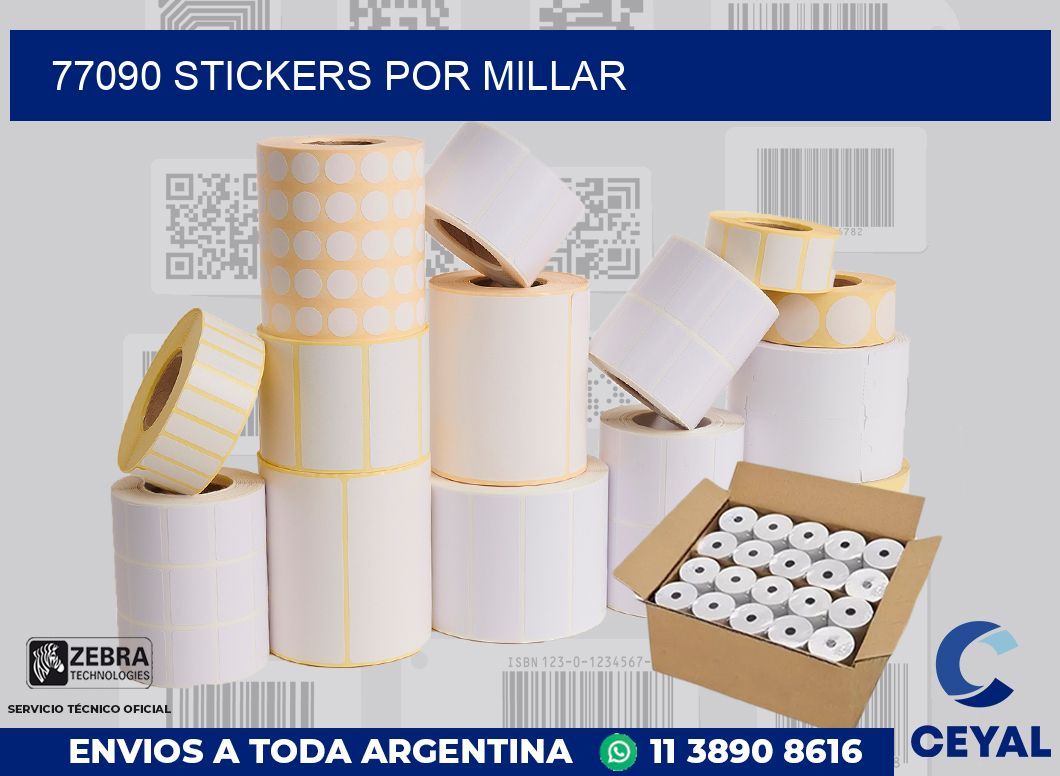 77090 STICKERS POR MILLAR