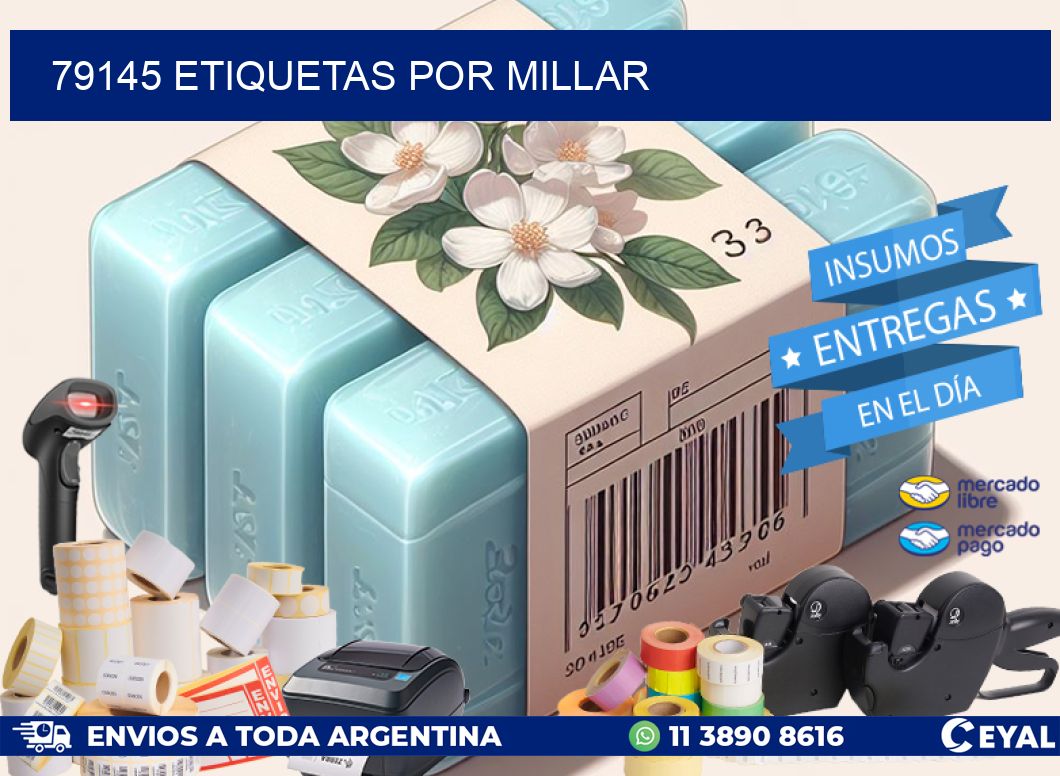 79145 etiquetas por millar