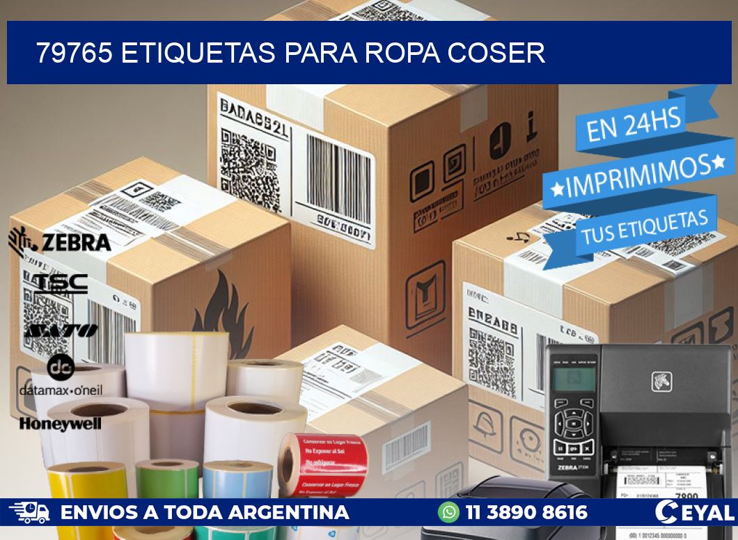 79765 ETIQUETAS PARA ROPA COSER