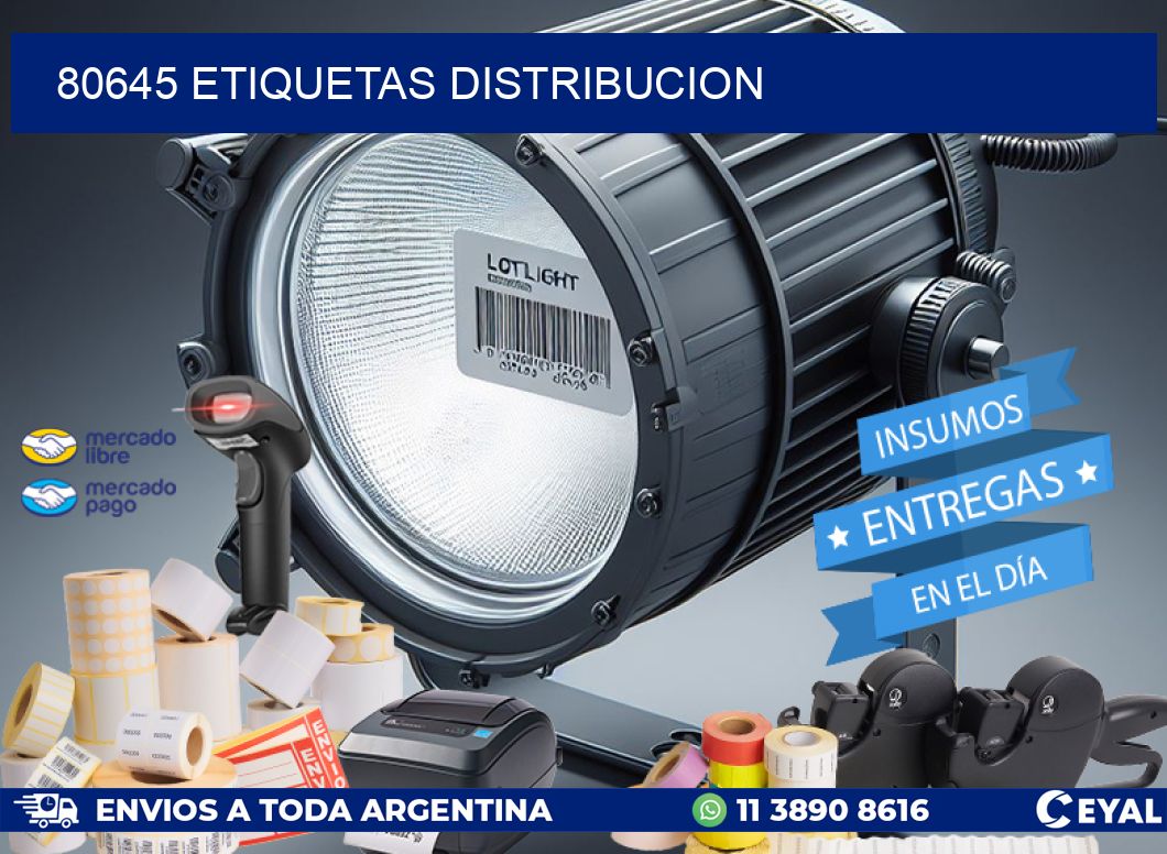80645 etiquetas distribucion
