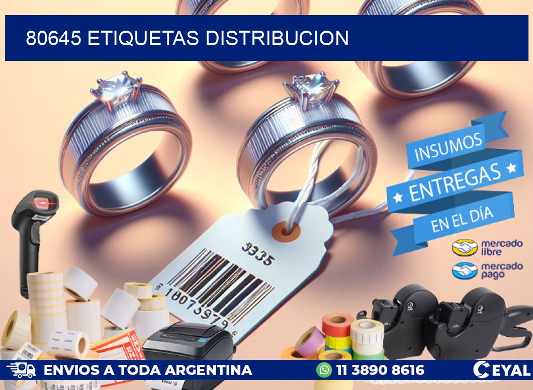 80645 etiquetas distribucion