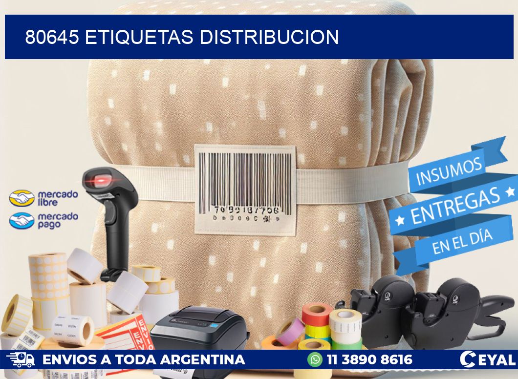 80645 etiquetas distribucion