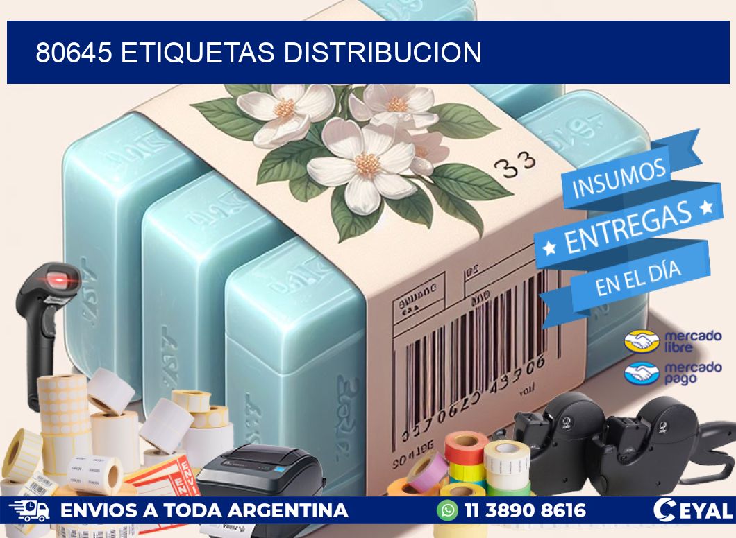 80645 etiquetas distribucion