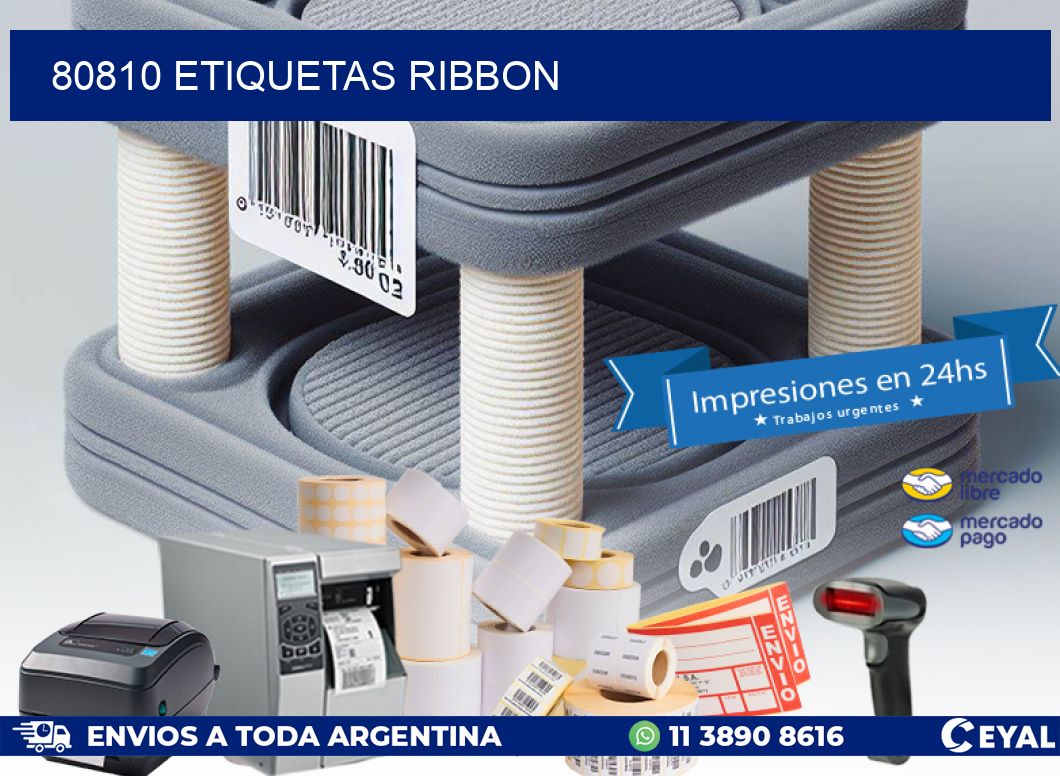 80810 ETIQUETAS RIBBON