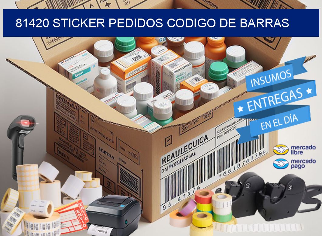81420 STICKER PEDIDOS CODIGO DE BARRAS