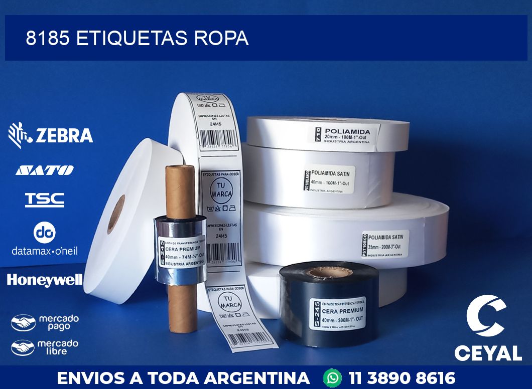 8185 ETIQUETAS ROPA