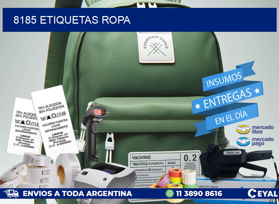 8185 ETIQUETAS ROPA